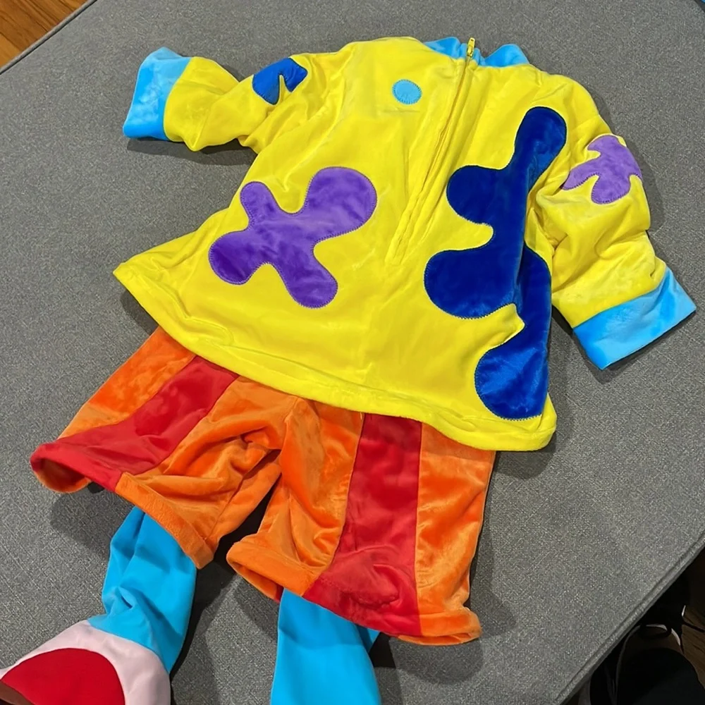 Disney Kids Yellow & Red Clown Costume with Blue Accents - Picture 10 of 12
